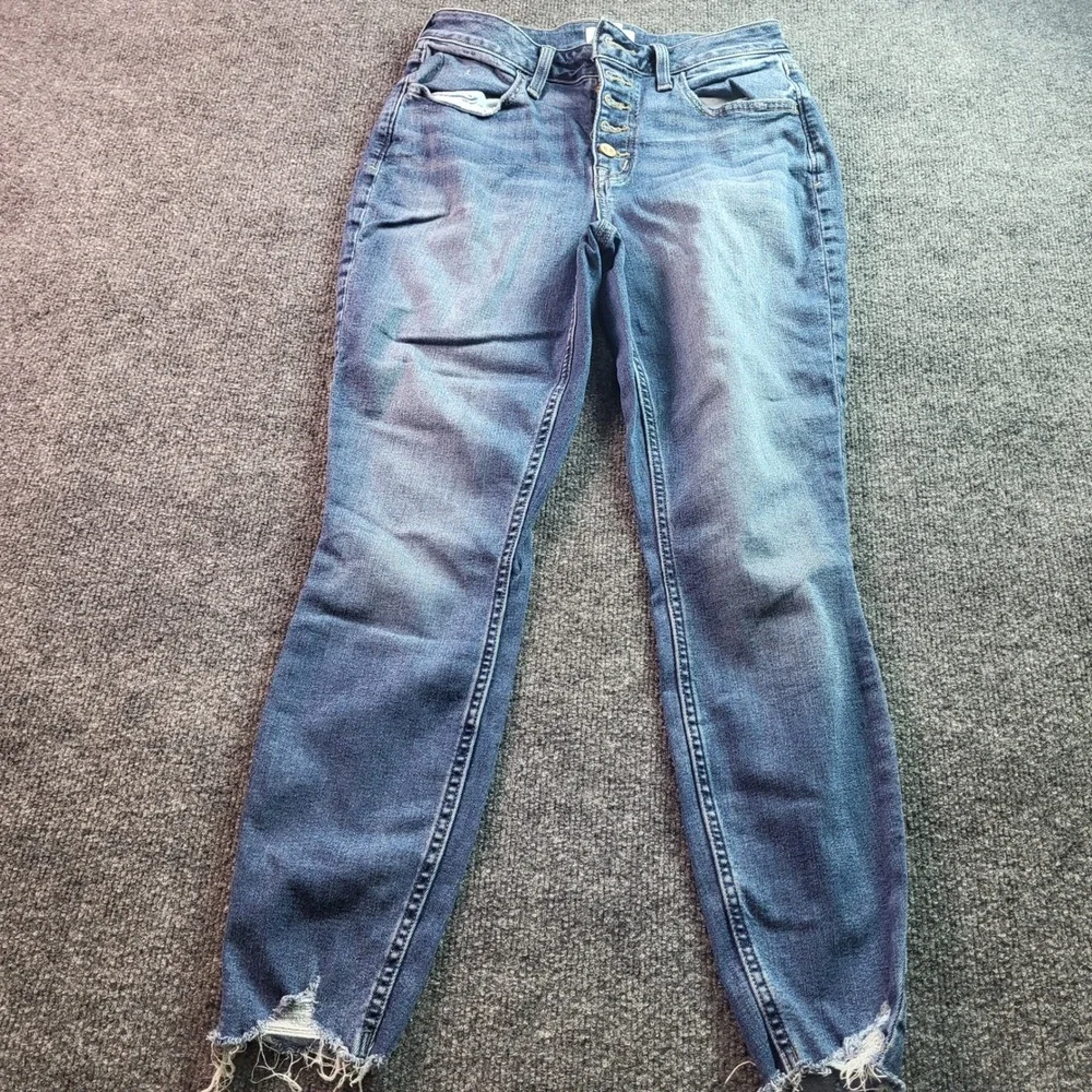 M Jeans by Maurices Super Skinny Ankle High Rise Button Fly Jeans Women's Size S - Picture 3 of 9
